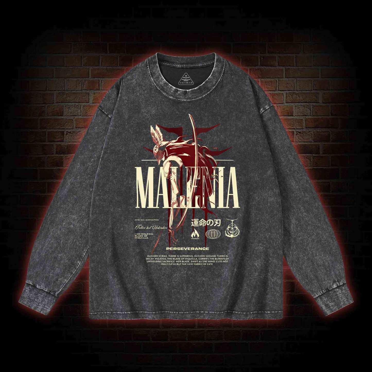 Cursed Goddess Washed Long-Sleeve T-shirt