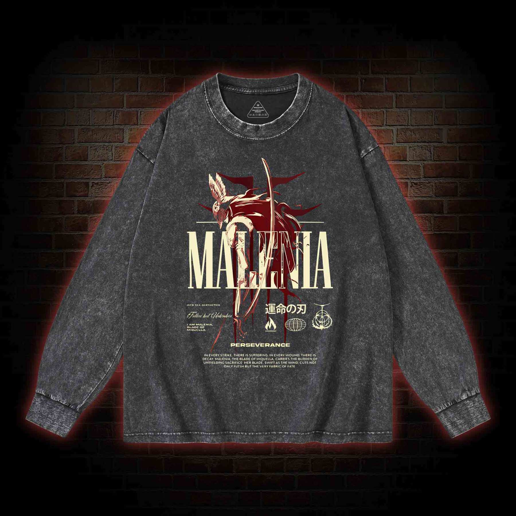 Cursed Goddess Washed Long-Sleeve T-shirt