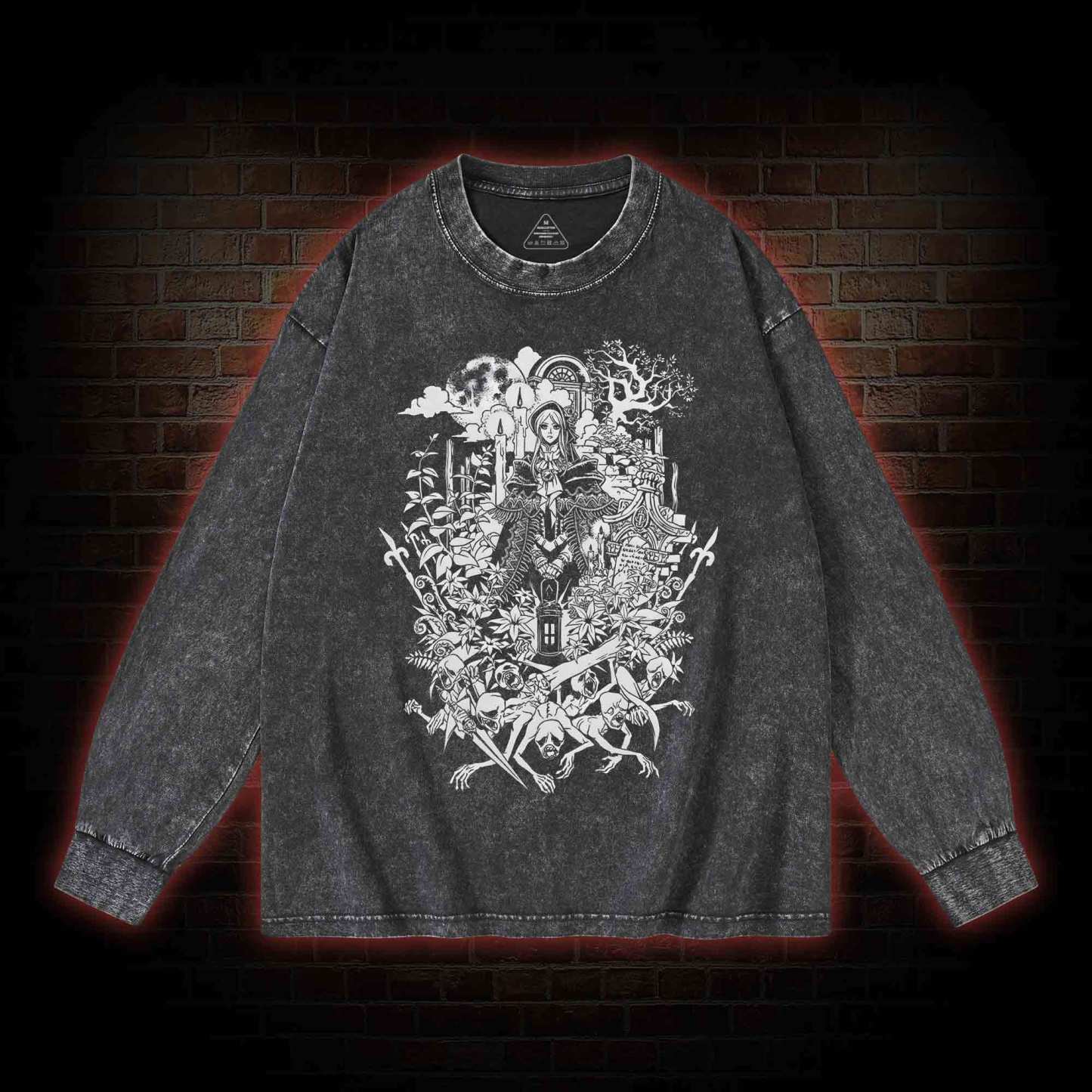 Hello Good Hunter Washed Long-Sleeve T-shirt