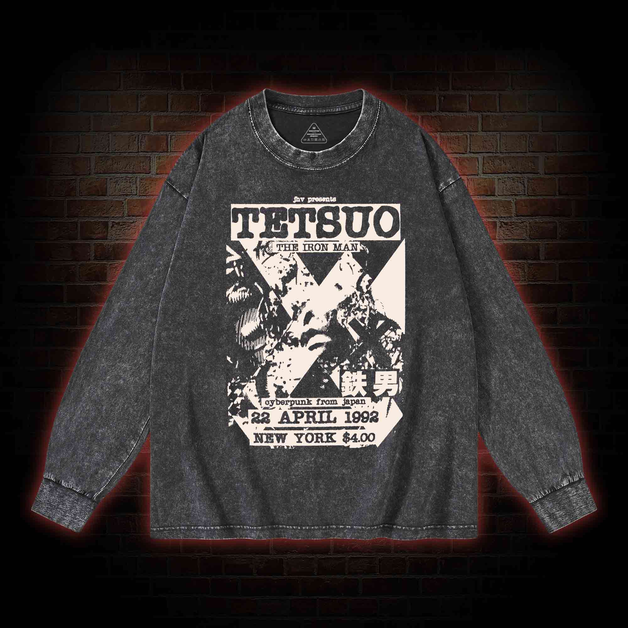 Mutate The Whole World into Metal Washed Long-Sleeve T-shirt