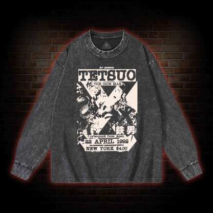 Mutate The Whole World into Metal Washed Long-Sleeve T-shirt