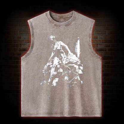 Retro Hello Nurse Washed Tank Top