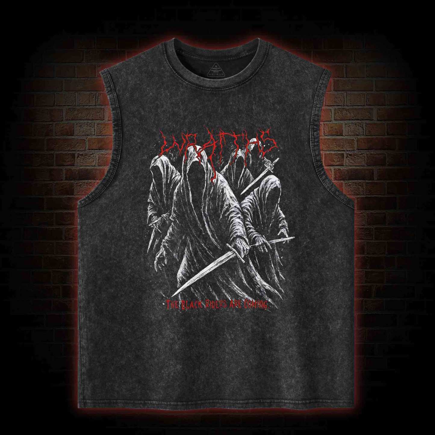 The Black Riders are Coming Washed Tank Top