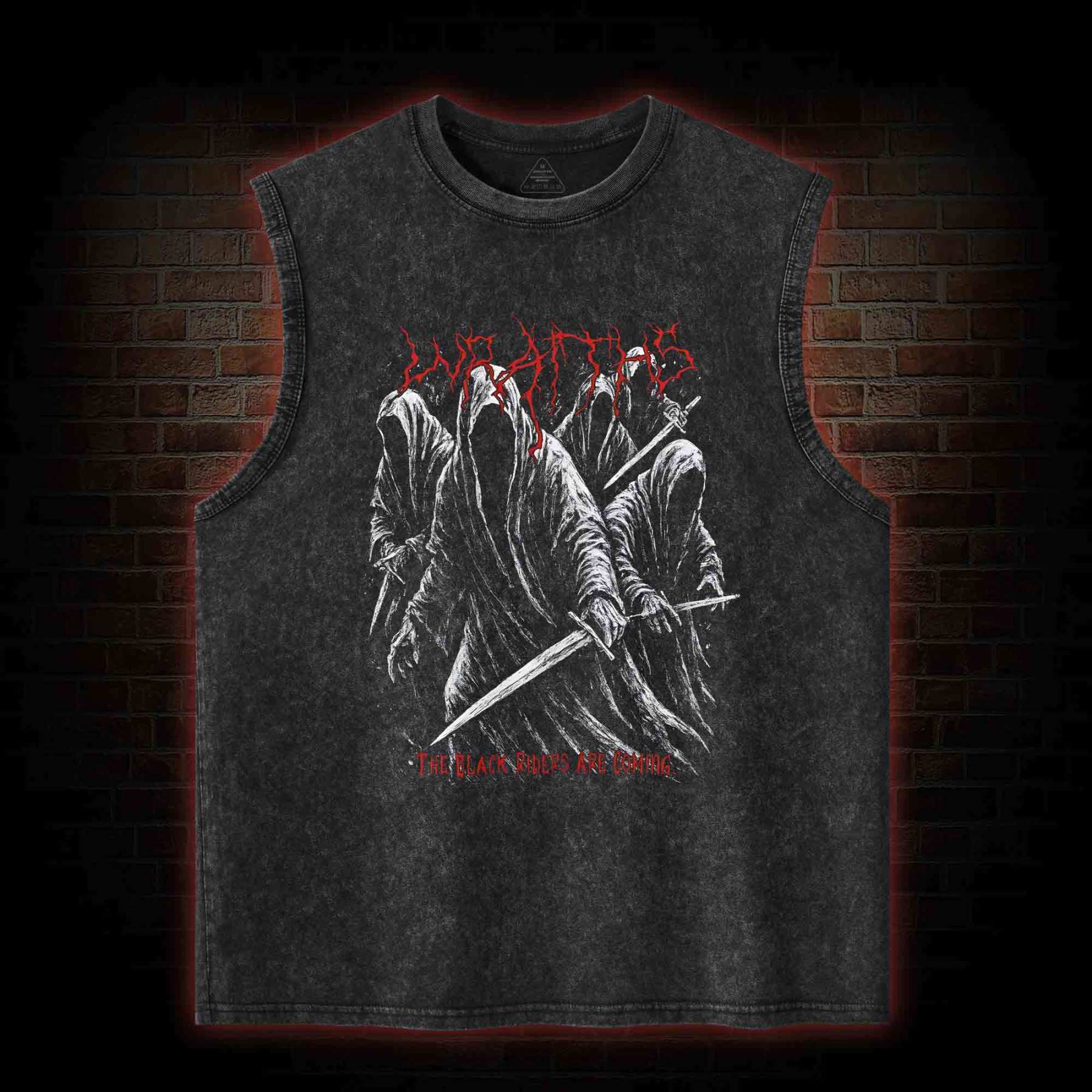 The Black Riders are Coming Washed Tank Top