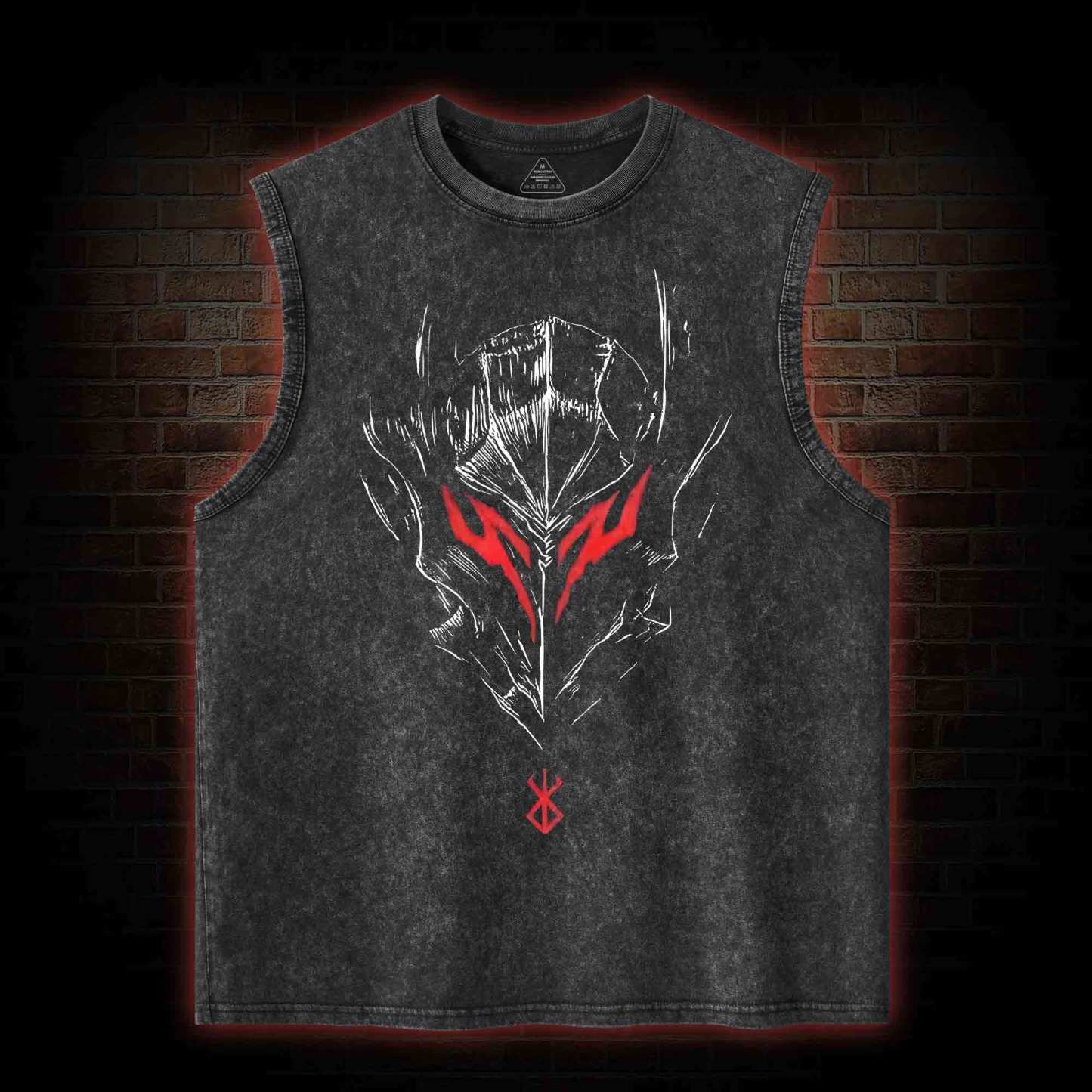Berserker Mask Washed Tank Top