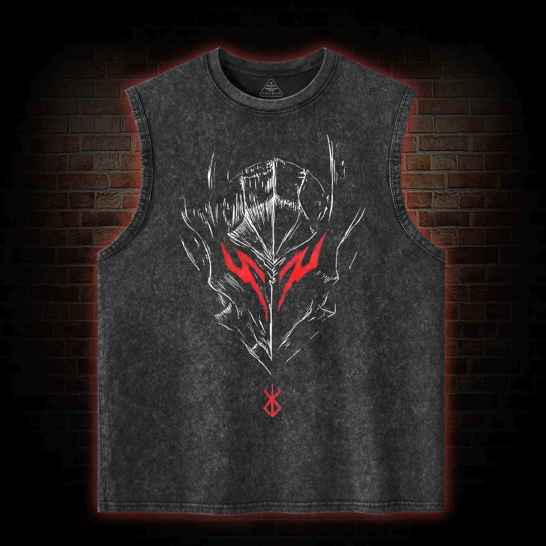 Berserker Mask Washed Tank Top
