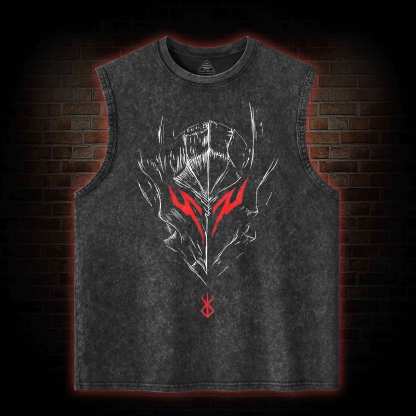 Berserker Mask Washed Tank Top