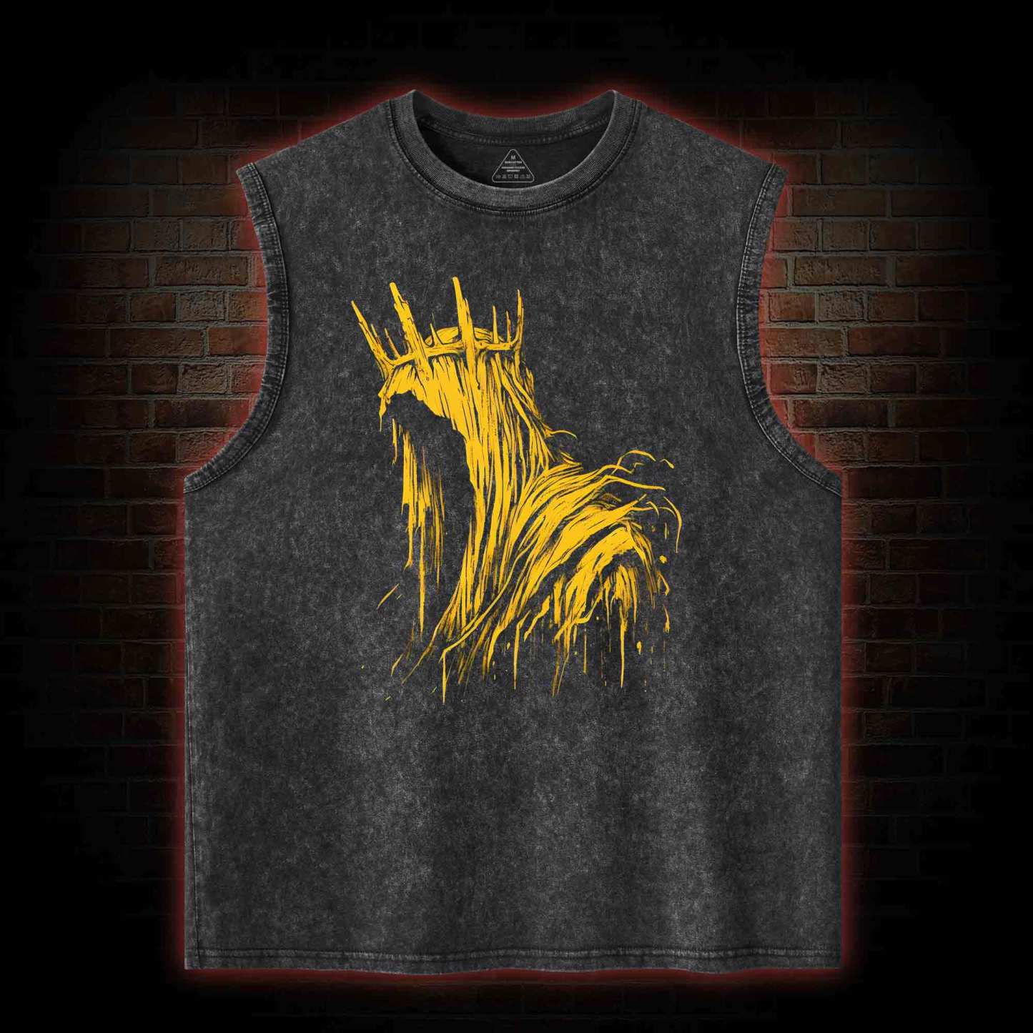 The King in Yellow Cthulhu Washed Tank Top