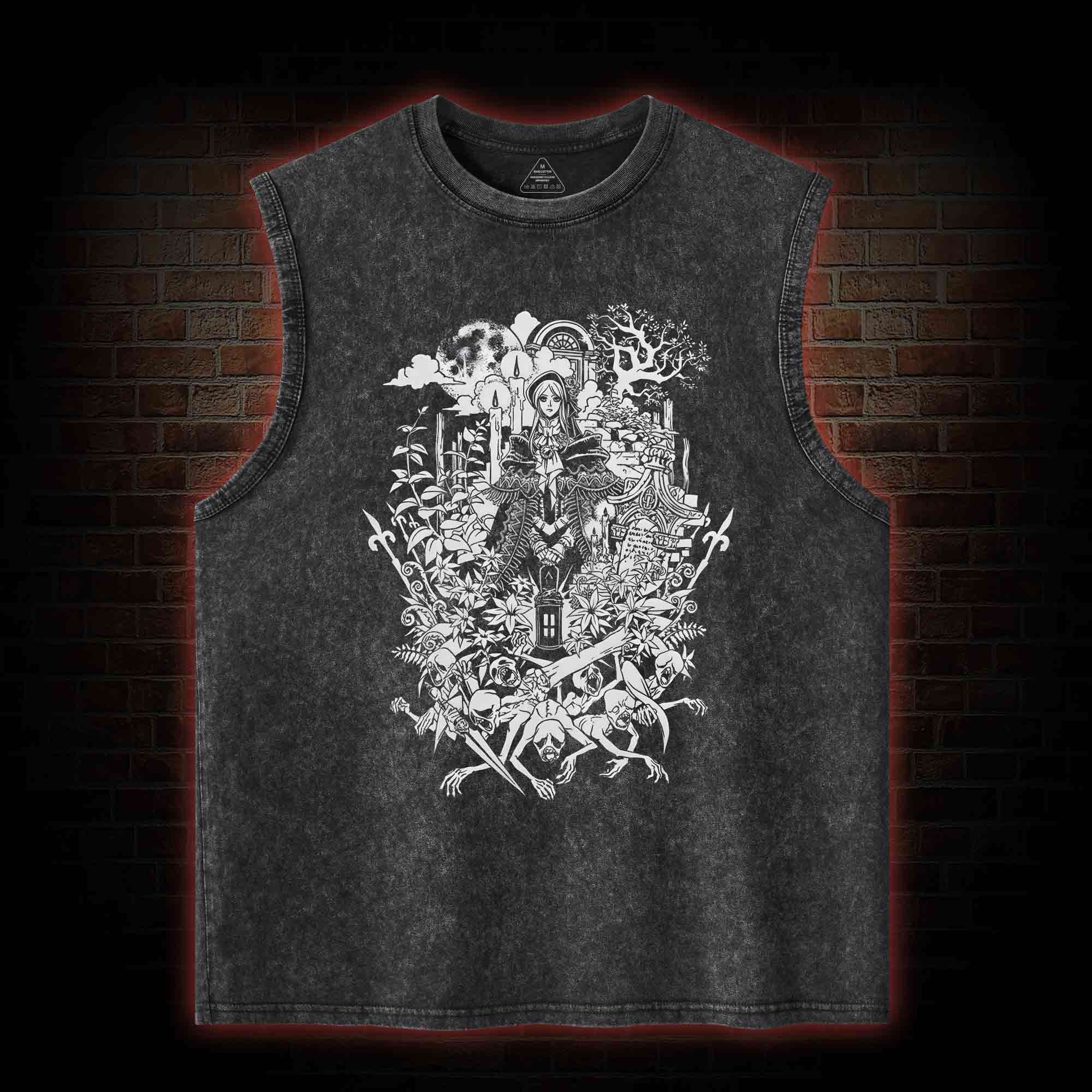 Hello Good Hunter Washed Tank Top