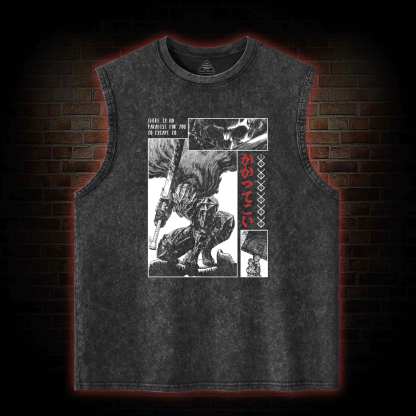 To Wield A Sword is to be Alive Washed Tank Top