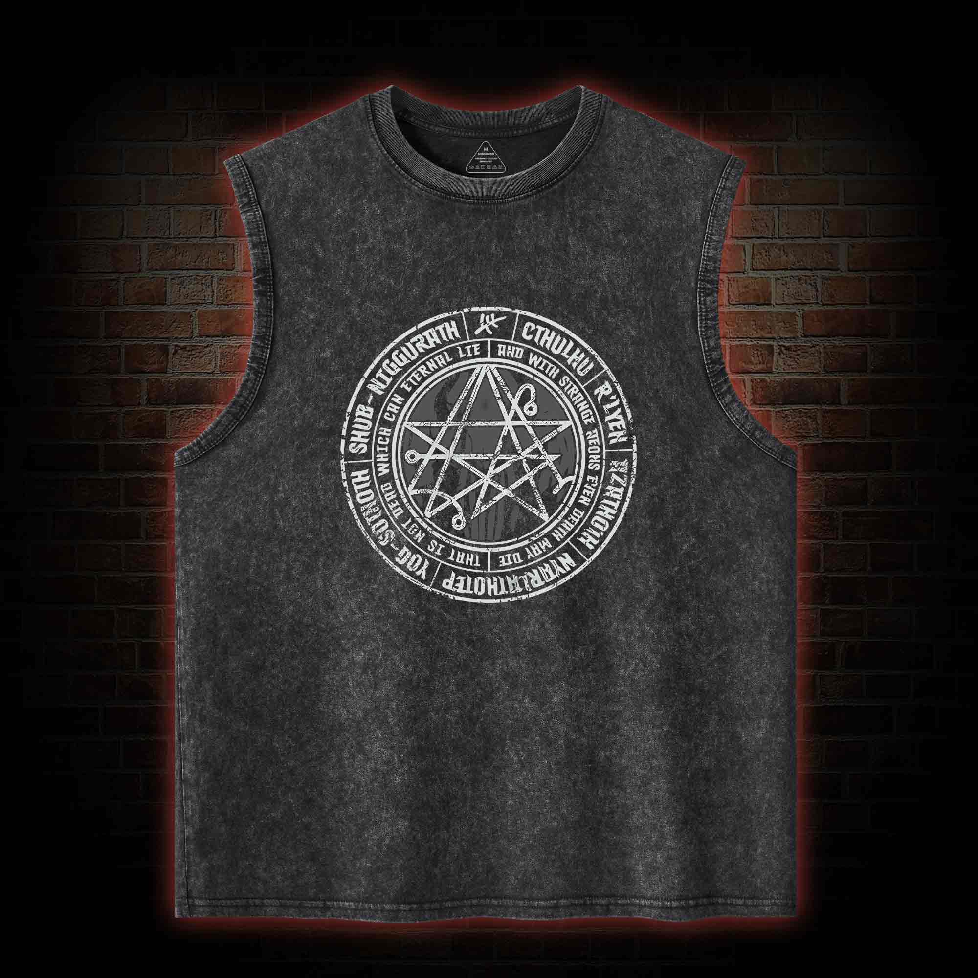 Cthulhu Gateway Sigil Washed Tank Top