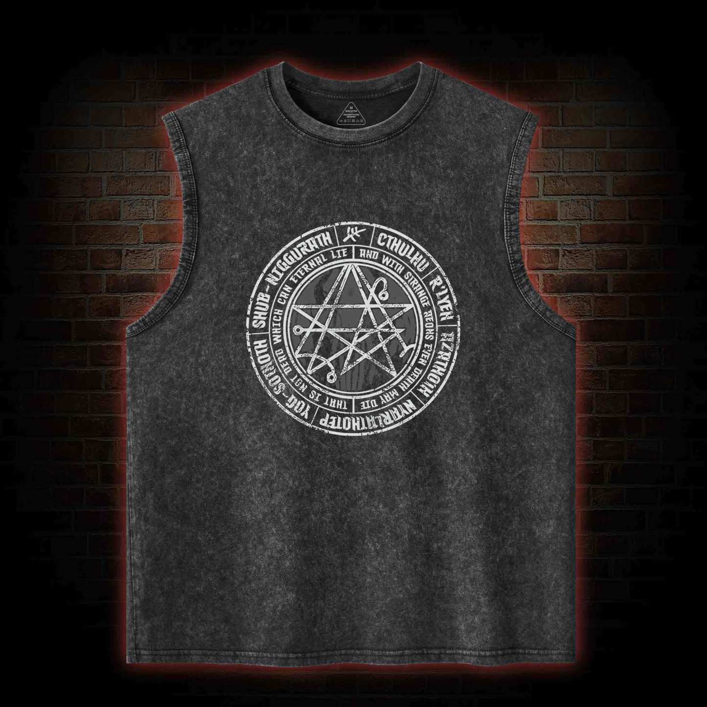 Cthulhu Gateway Sigil Washed Tank Top
