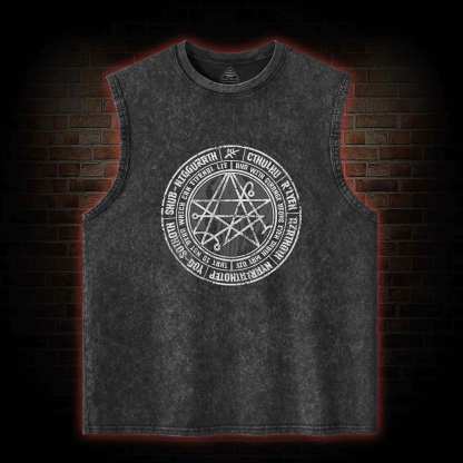 Cthulhu Gateway Sigil Washed Tank Top