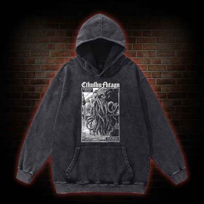 Cthulhu Fhtagn Washed Hoodie