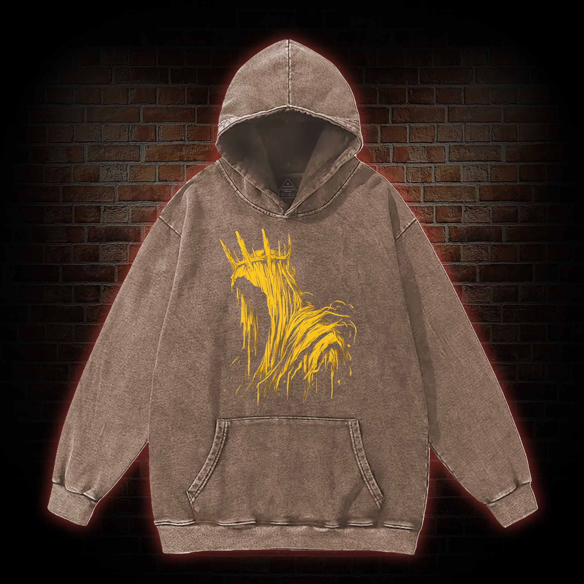 The King in Yellow Cthulhu Washed Hoodie