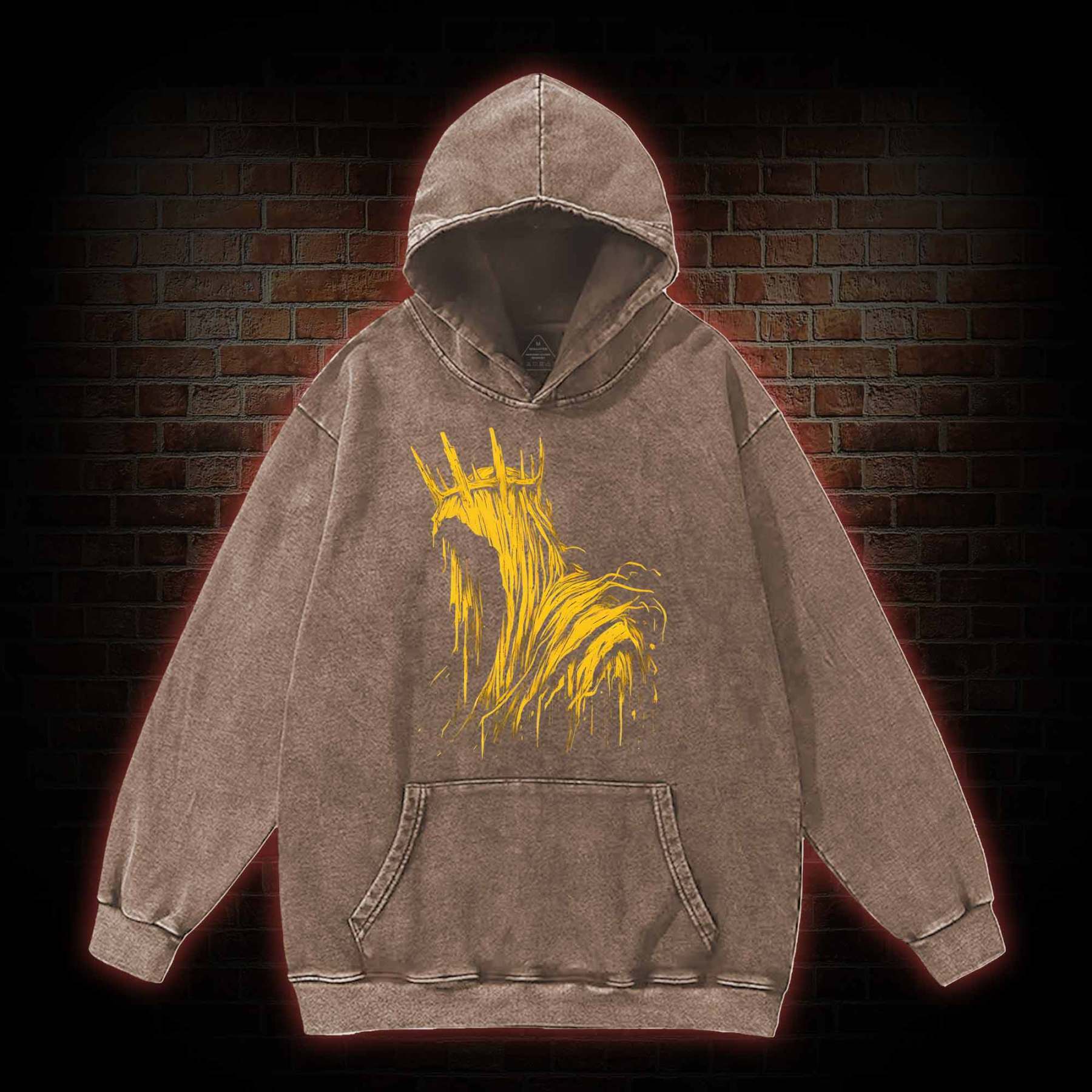 The King in Yellow Cthulhu Washed Hoodie