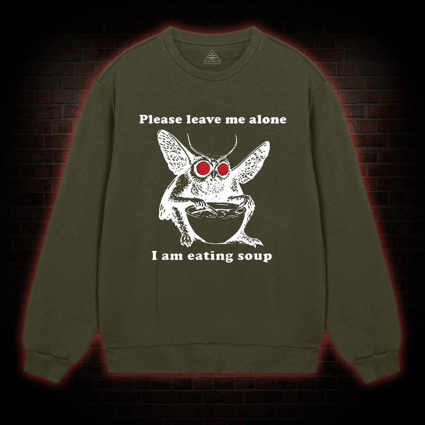Mothman Eating Soup Sweatshirt
