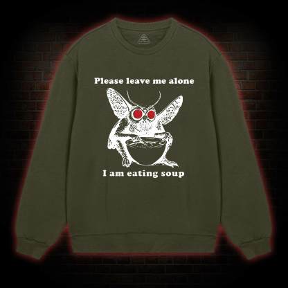 Mothman Eating Soup Sweatshirt