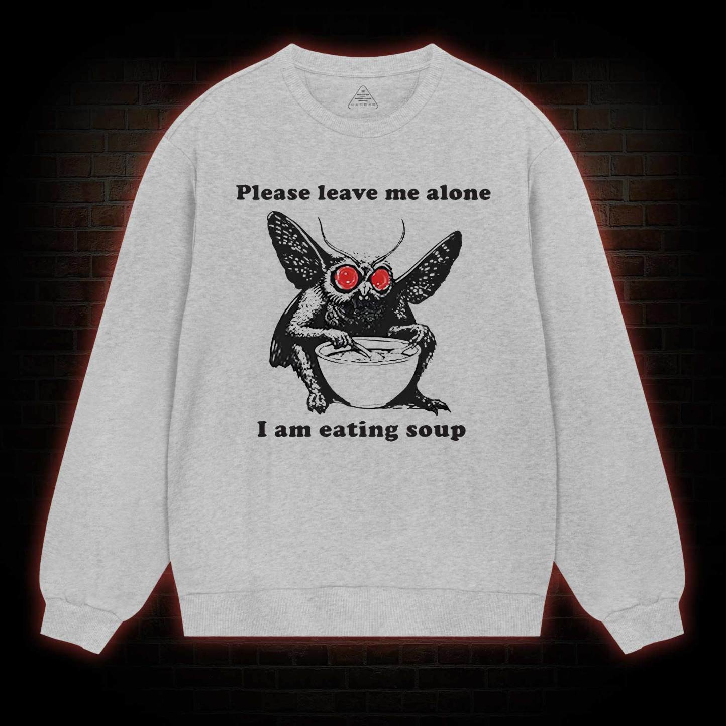 Mothman Eating Soup Sweatshirt