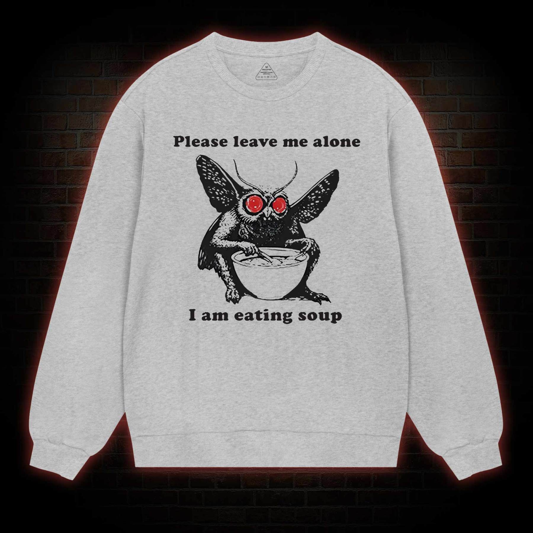 Mothman Eating Soup Sweatshirt