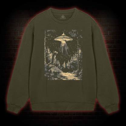  UFO and Raccoons Sweatshirt