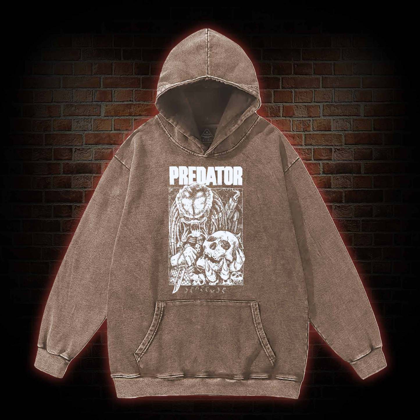 Skull Hunter Washed Hoodie