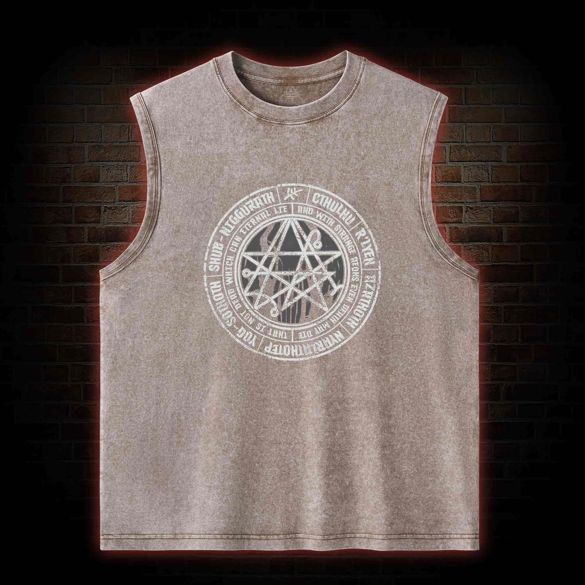 Cthulhu Gateway Sigil Washed Tank Top