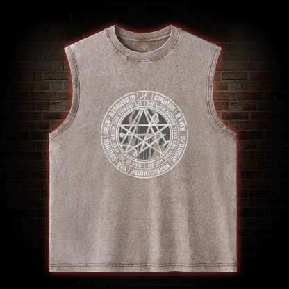 Cthulhu Gateway Sigil Washed Tank Top