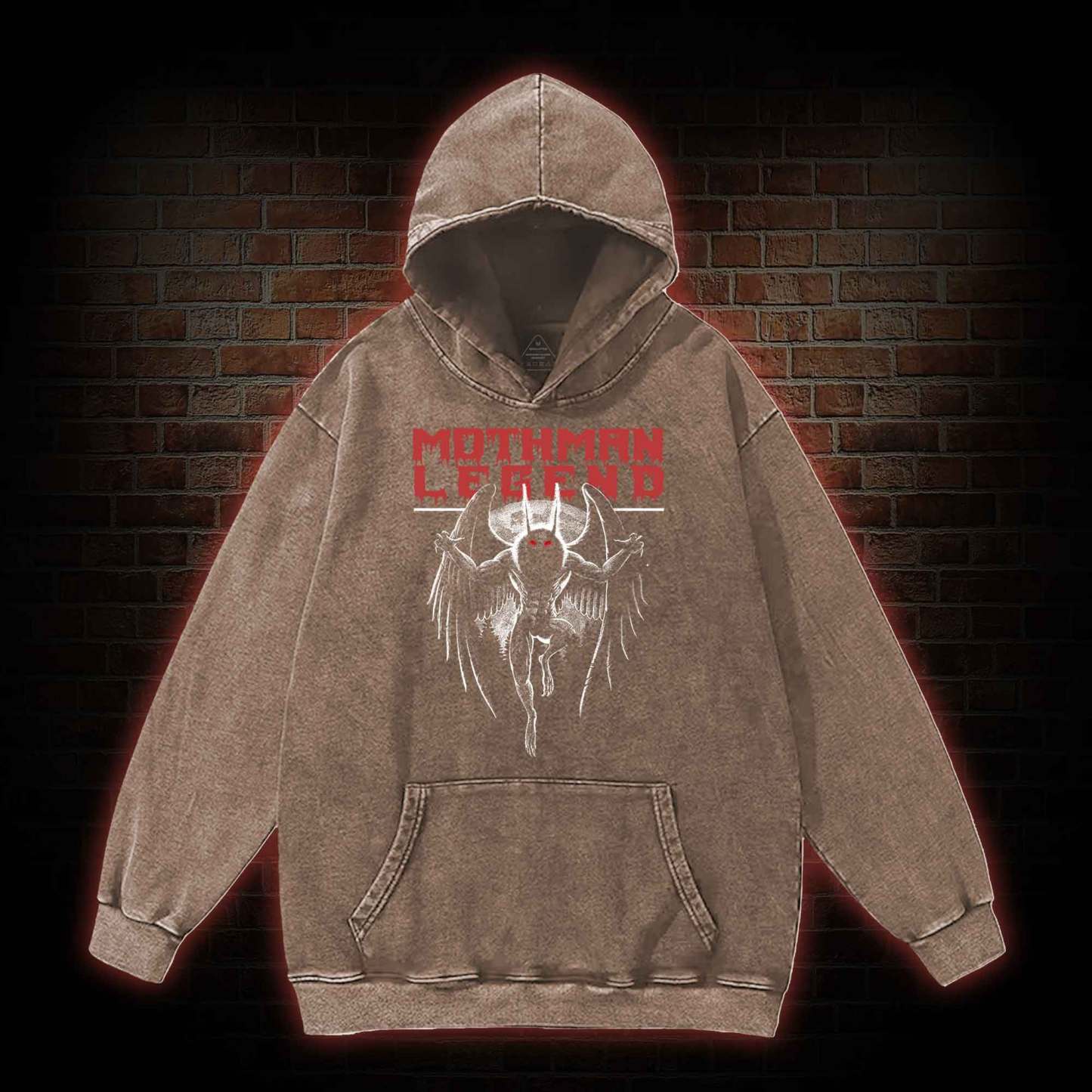 Mothman Legend Washed Hoodie