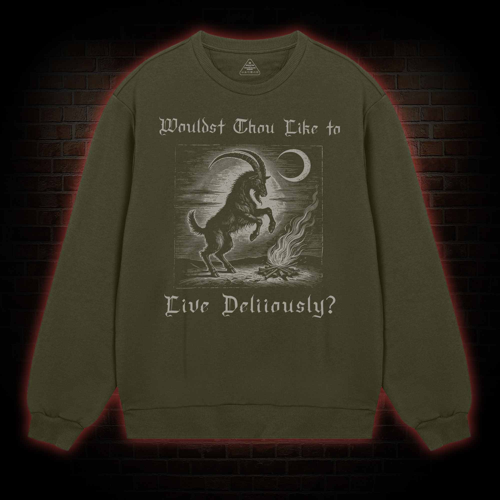Live Deliciously Occult Sweatshirt