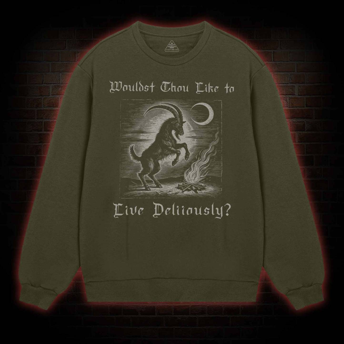 Live Deliciously Occult Sweatshirt