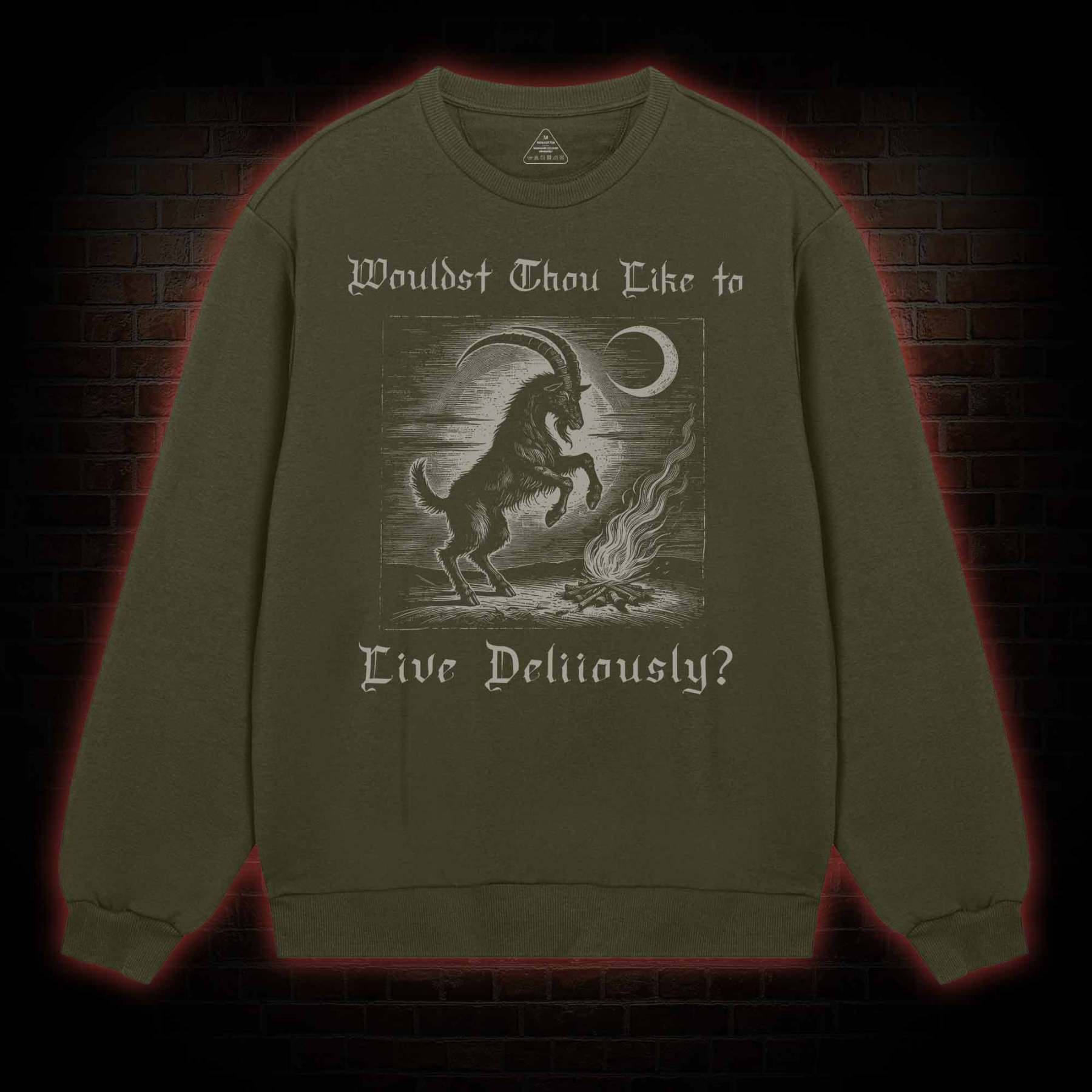 Live Deliciously Occult Sweatshirt