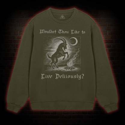 Live Deliciously Occult Sweatshirt