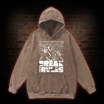 Break the Rules Washed Hoodie
