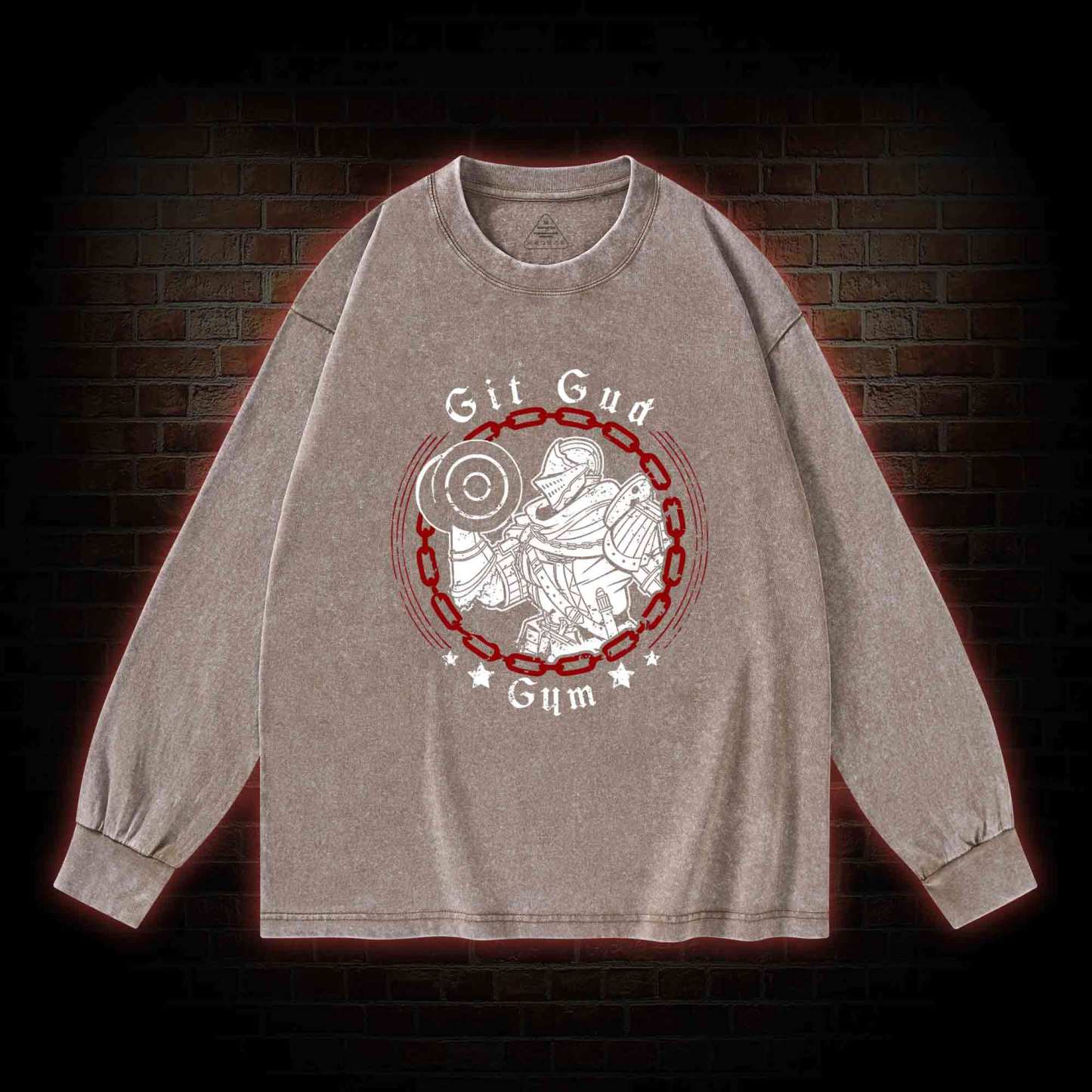 Git Gud Gym Washed Long-Sleeve T-shirt