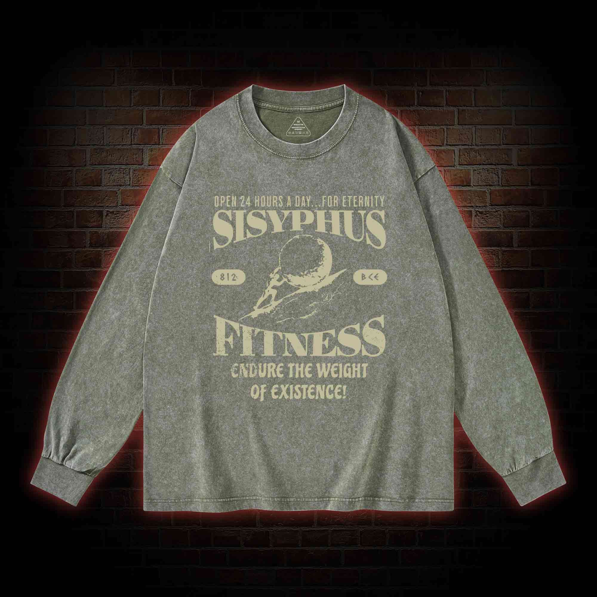 Sisyphus Fitness Washed Long-Sleeve T-shirt