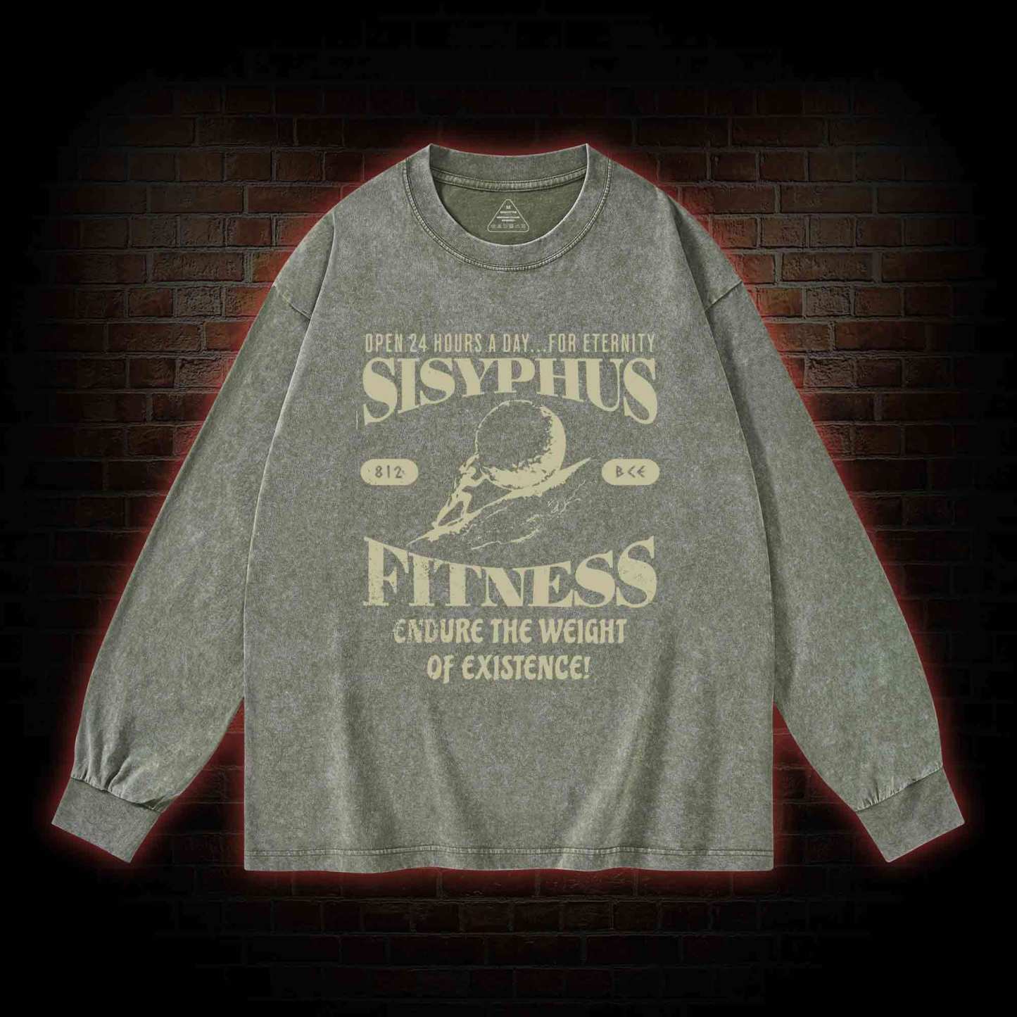 Sisyphus Fitness Washed Long-Sleeve T-shirt