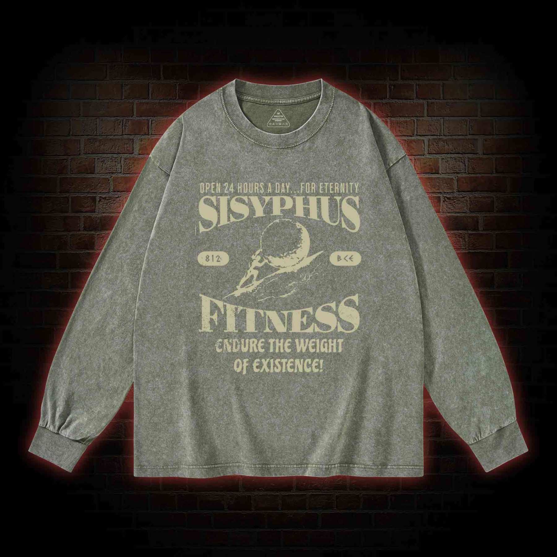 Sisyphus Fitness Washed Long-Sleeve T-shirt