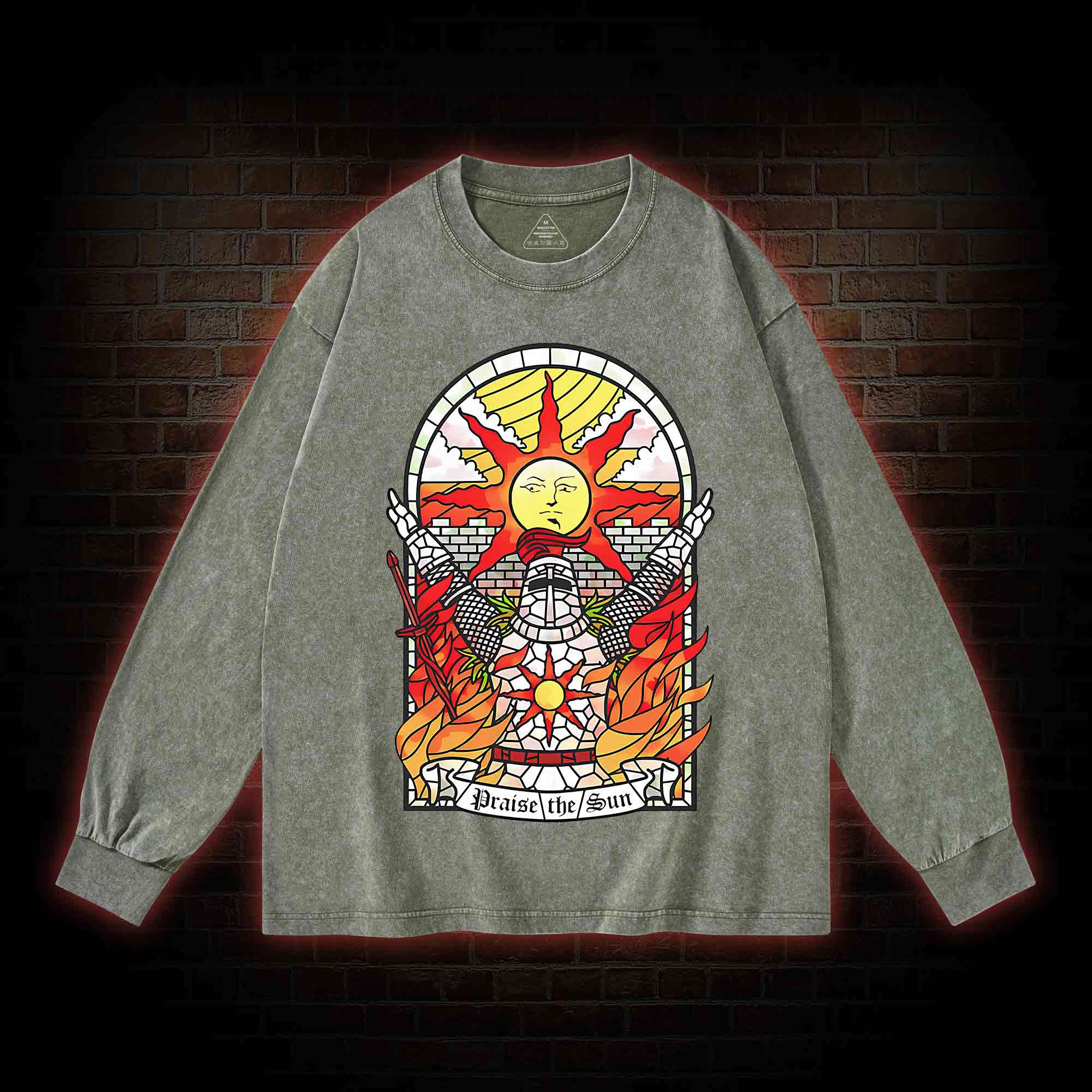 Praise the Sun Washed Long-Sleeve T-shirt