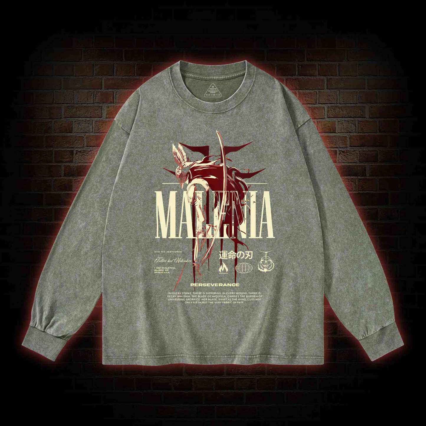 Cursed Goddess Washed Long-Sleeve T-shirt