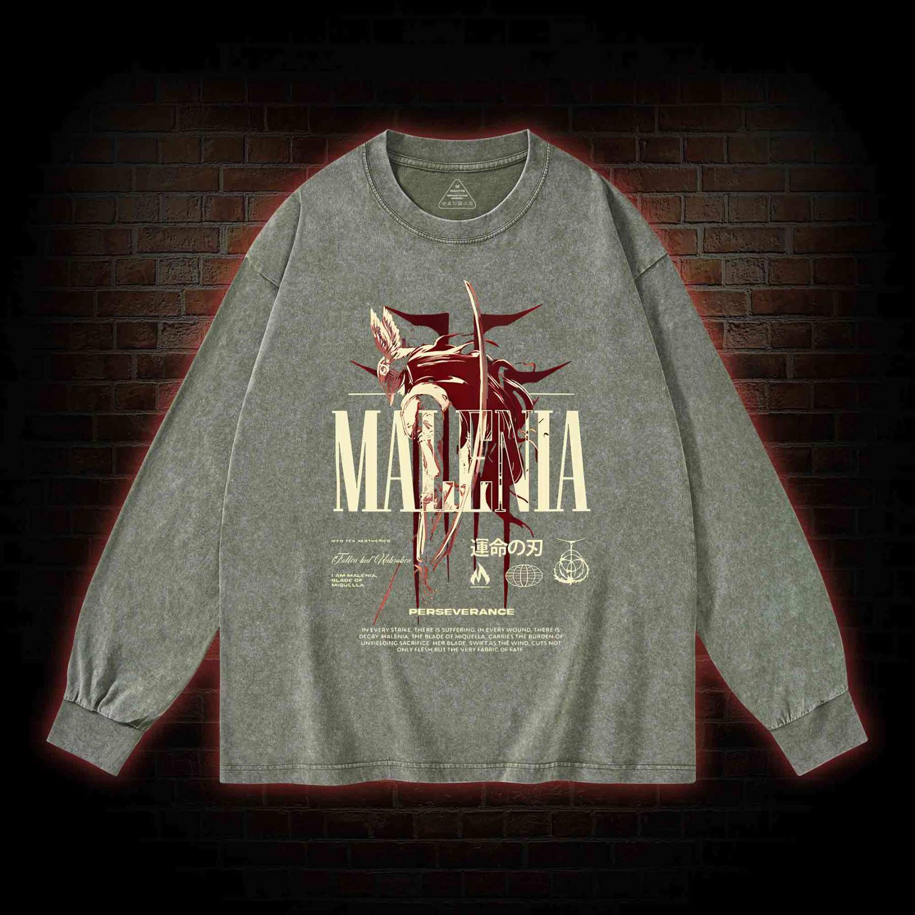 Cursed Goddess Washed Long-Sleeve T-shirt