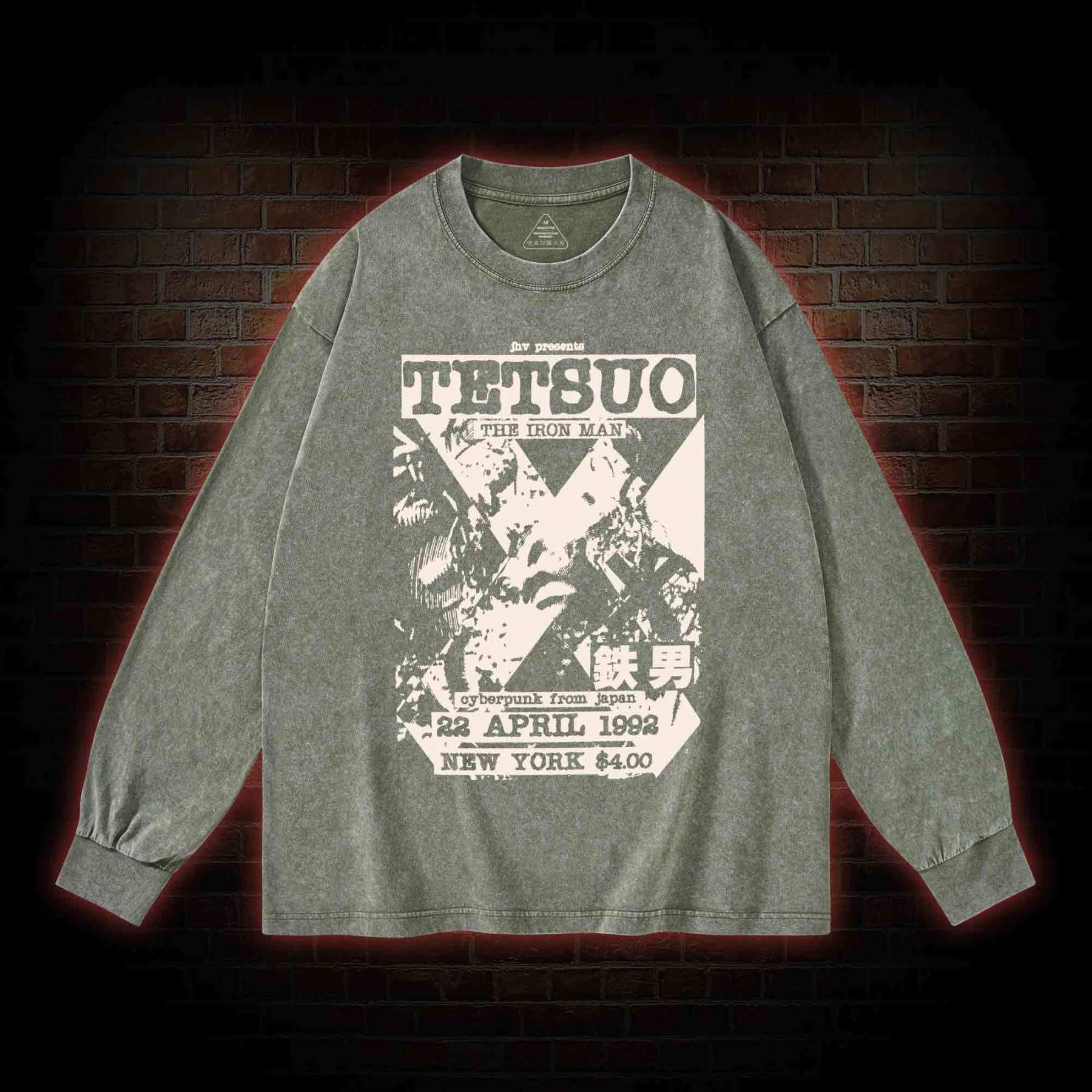 Mutate The Whole World into Metal Washed Long-Sleeve T-shirt