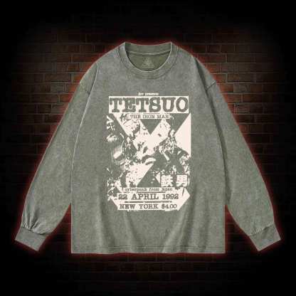 Mutate The Whole World into Metal Washed Long-Sleeve T-shirt