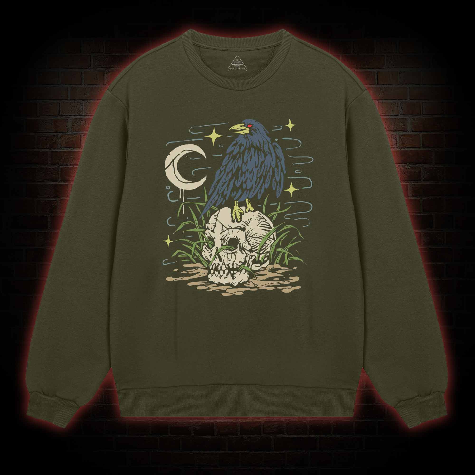 Crow and Skull Sweatshirt