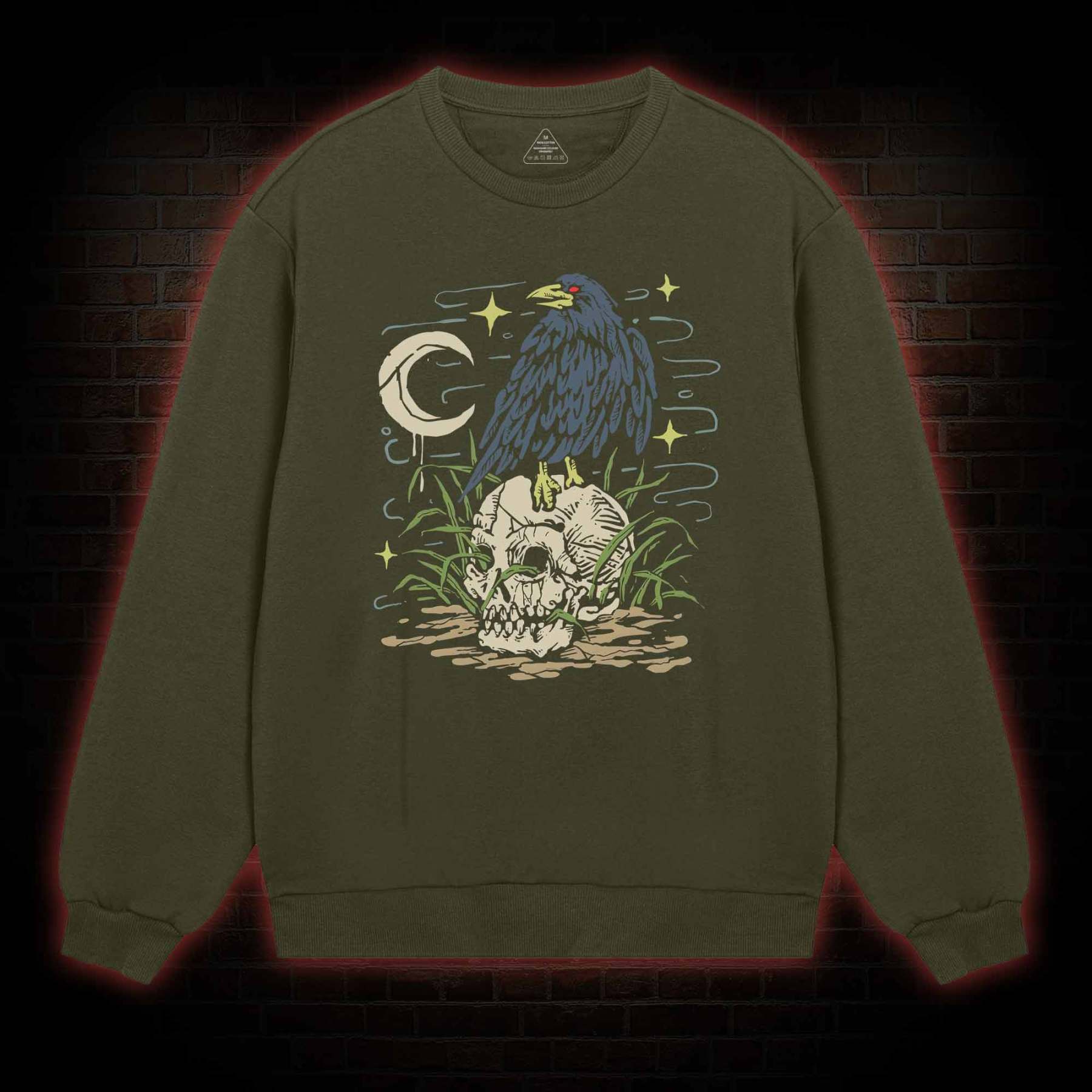 Crow and Skull Sweatshirt
