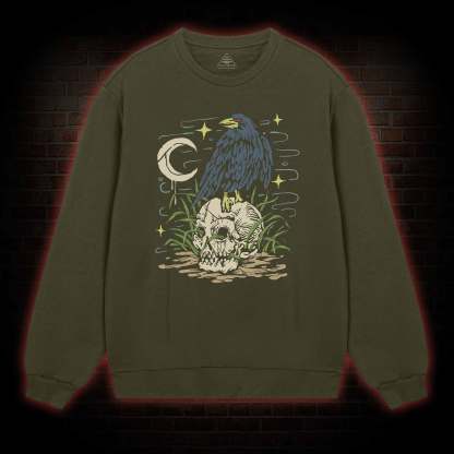 Crow and Skull Sweatshirt