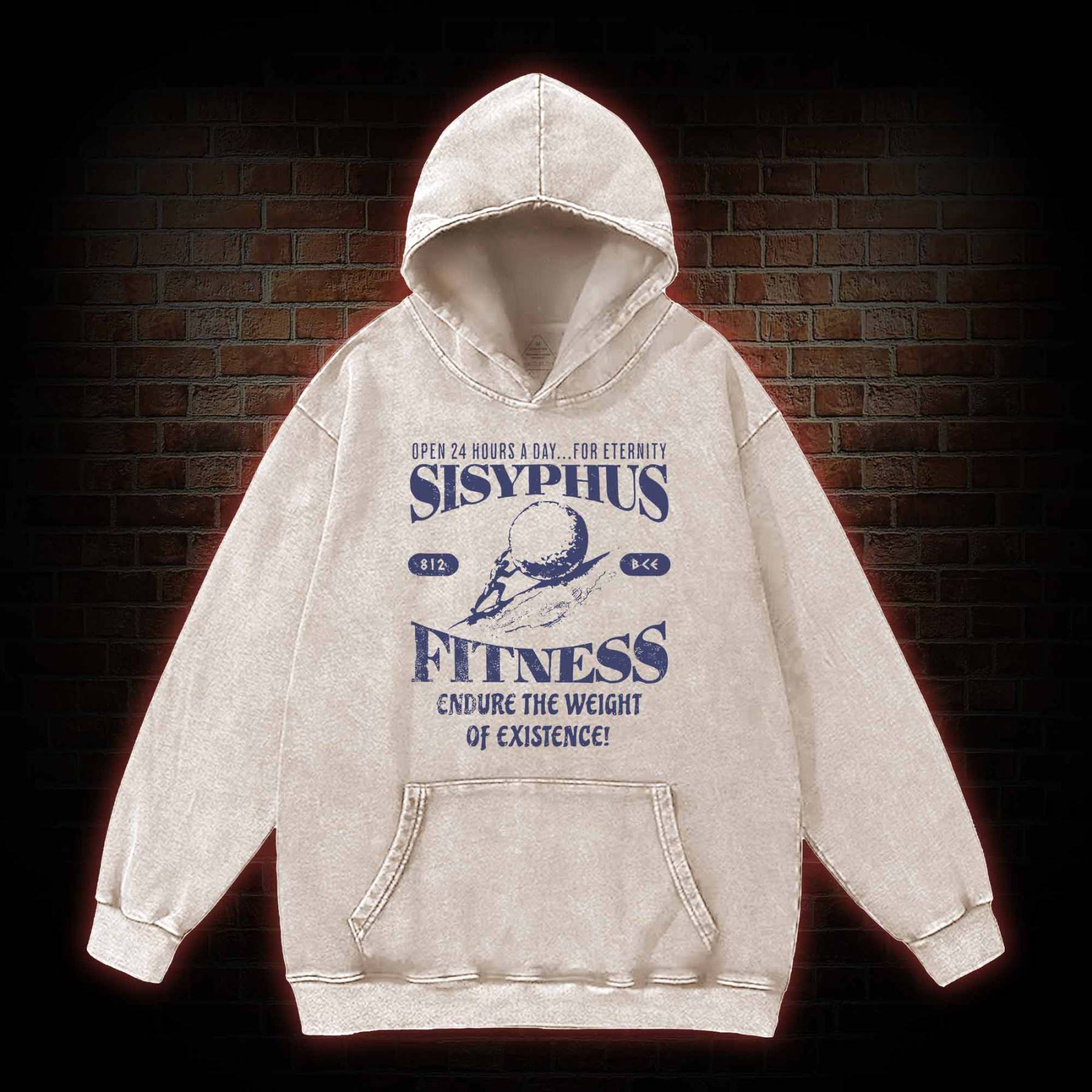 Sisyphus Fitness Washed Hoodie