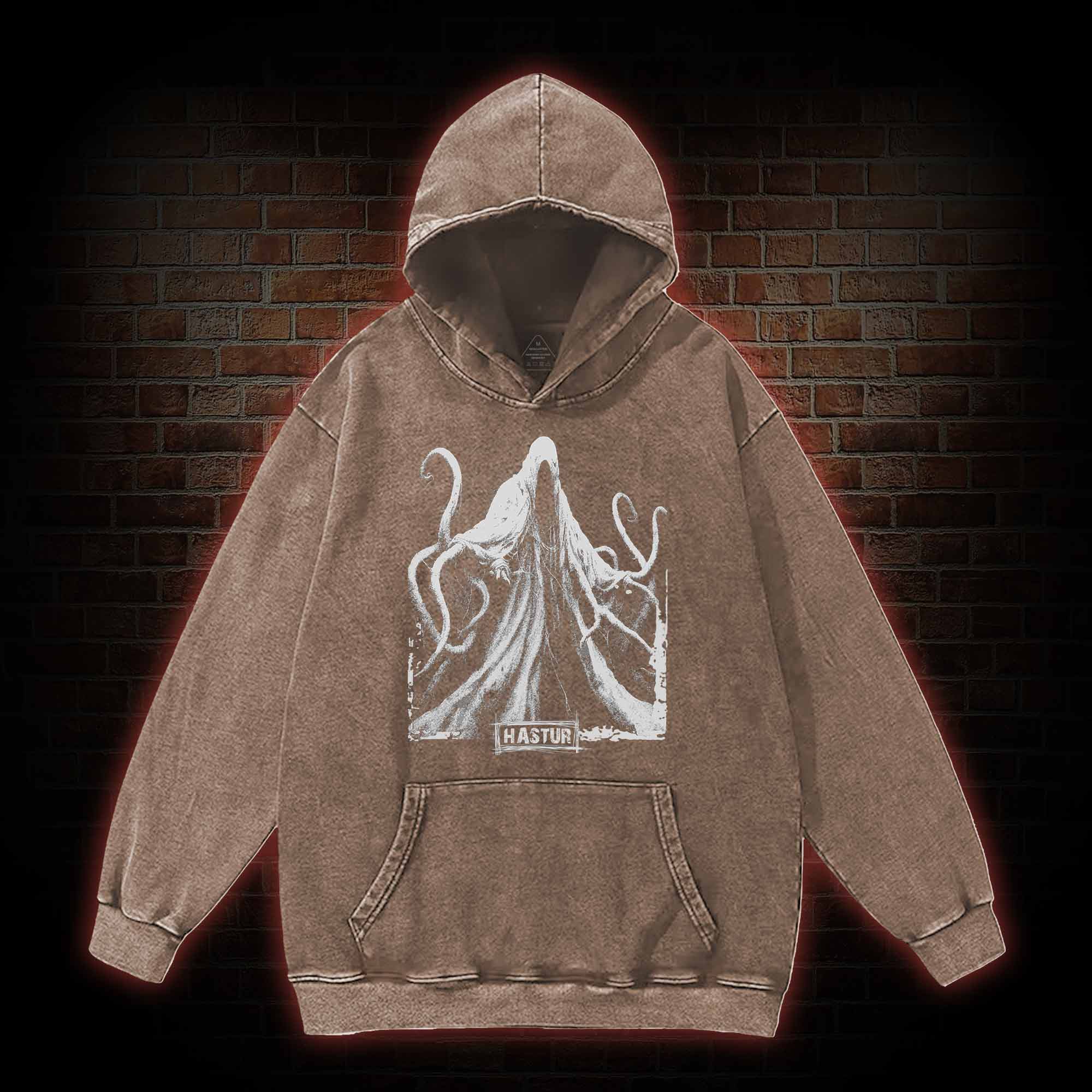 Hastur the Unspeakable Washed Hoodie