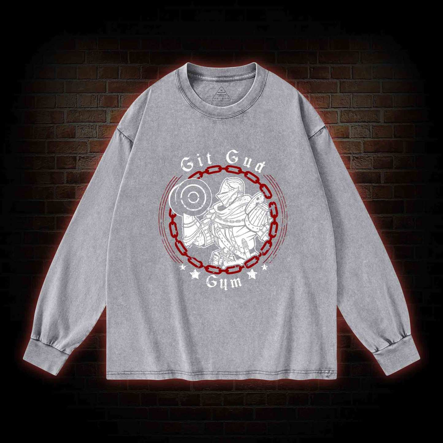 Git Gud Gym Washed Long-Sleeve T-shirt