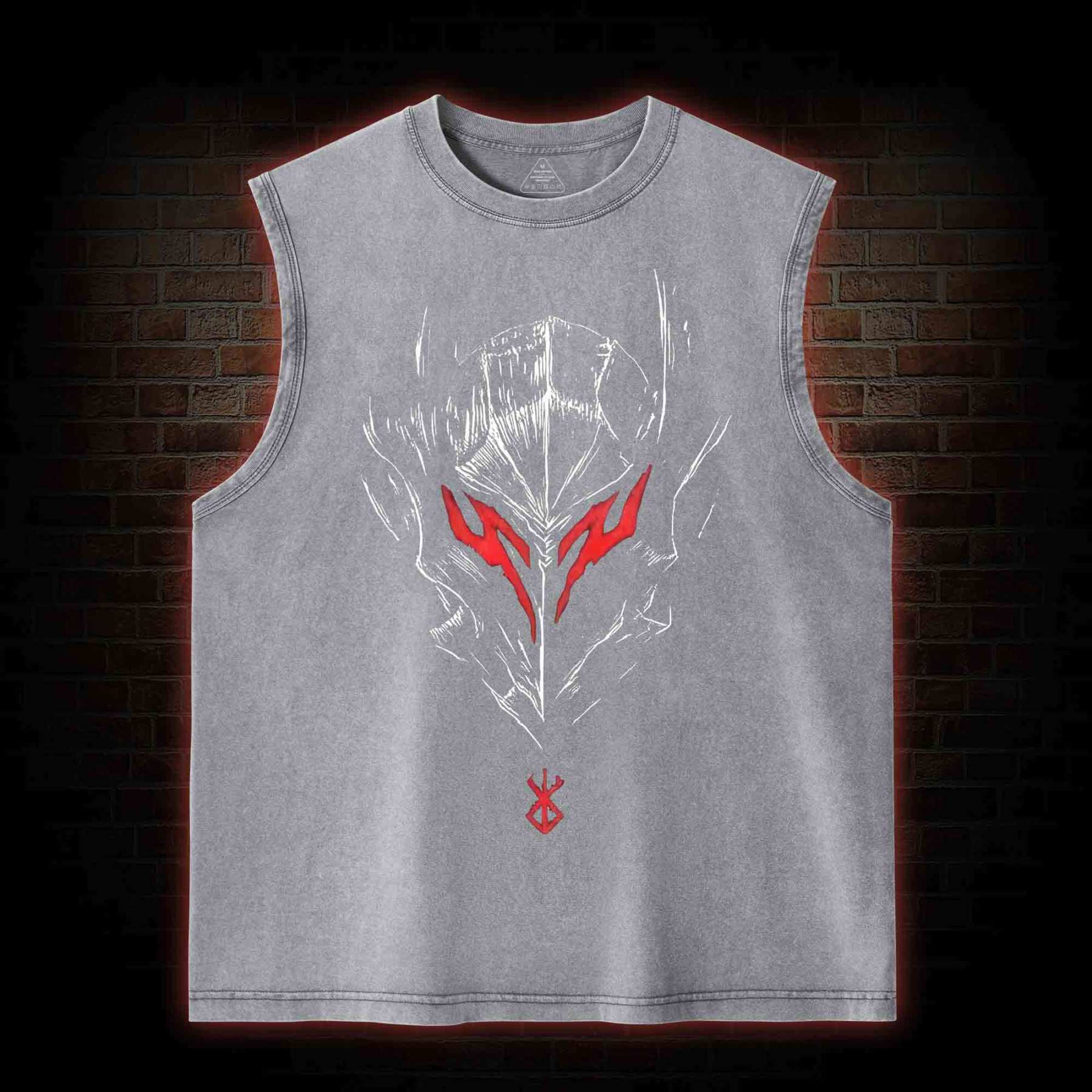 Berserker Mask Washed Tank Top
